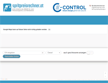 Tablet Screenshot of mobile.spritpreisrechner.at